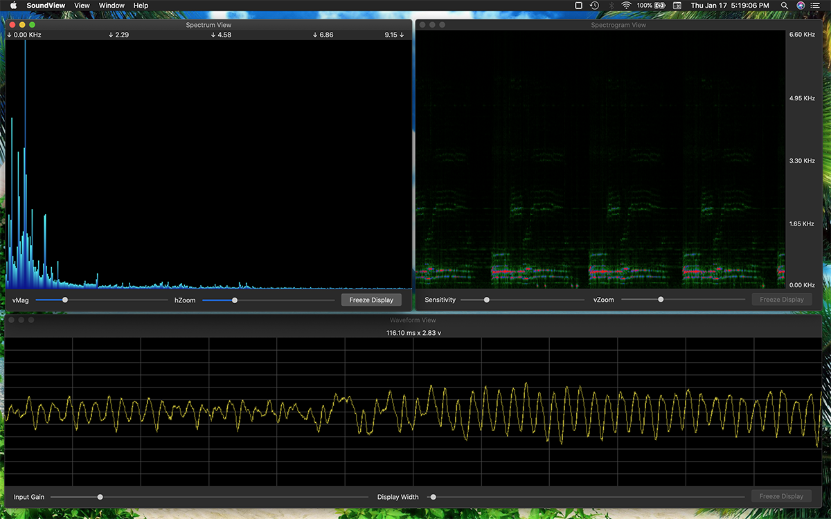 sound spectrum program for mac